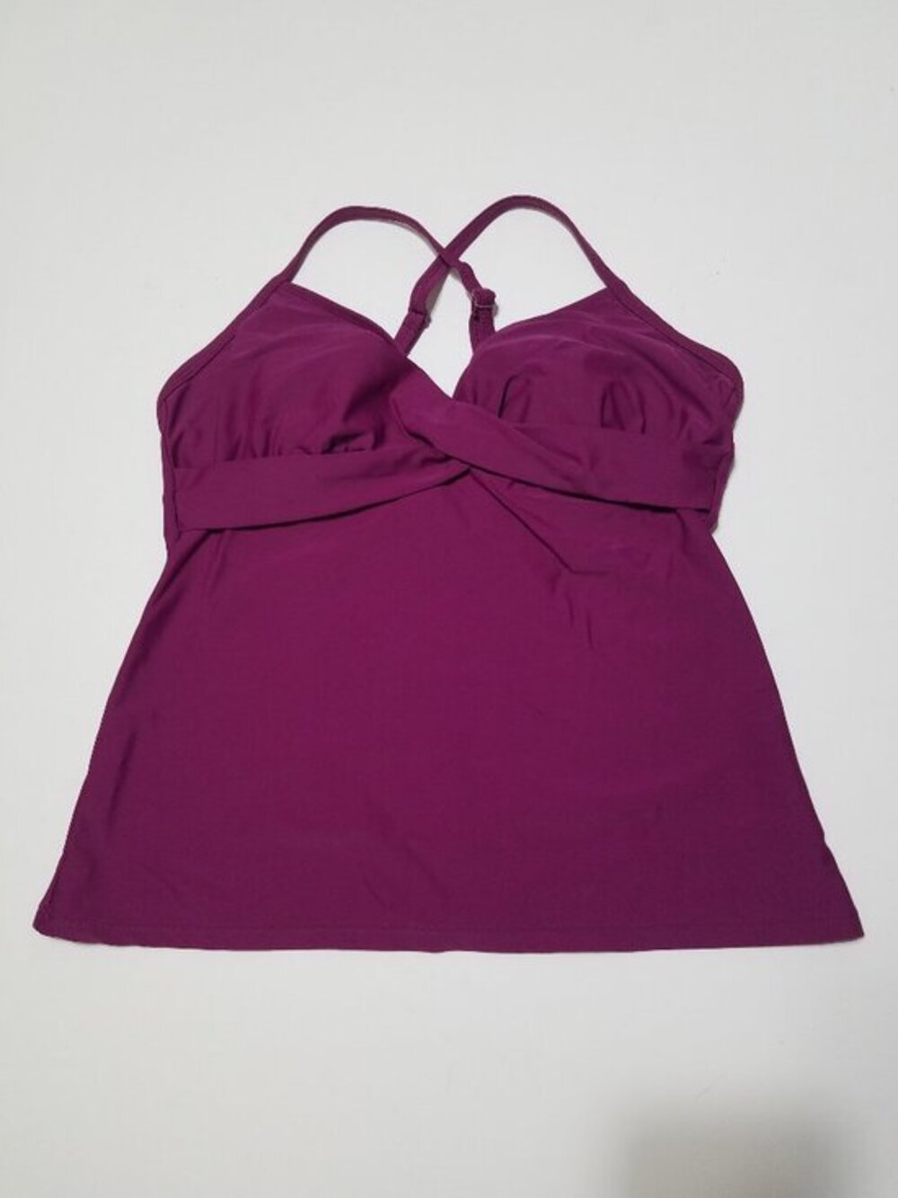 Athleta Swim Tankini Top Purple Size 36B/C